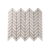 Bianco Marble Mosaic – Chevron Bianco Marble Mosaic - Chevron