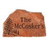 Engraved Red Flagstone Sign Engraved Red Flagstone Sign