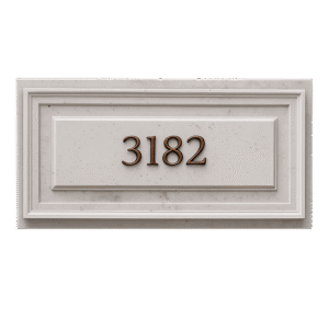 Marble House Number Sign Marble House Number Sign