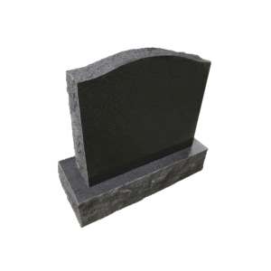 Midnight Black Granite Ogee Top Headstone Midnight Black Granite Ogee Top Headstone
