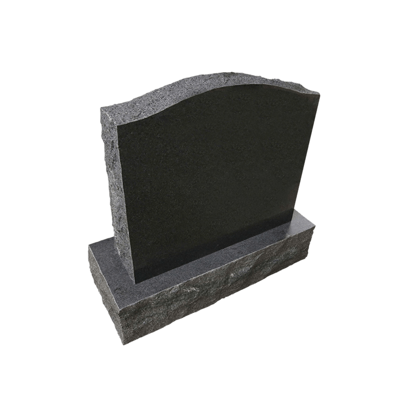 Midnight Black Granite Ogee Top Headstone Midnight Black Granite Ogee Top Headstone