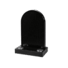 Midnight Black Granite Oval Top Headstone Midnight Black Granite Oval Top Headstone