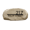Sandstone House Number Boulder Sandstone House Number Boulder