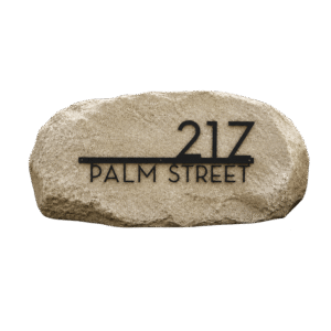 Sandstone House Number Boulder Sandstone House Number Boulder