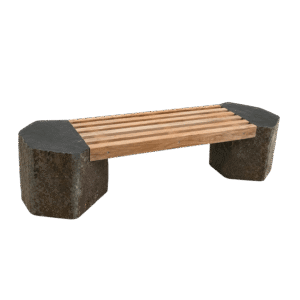 Teak Bench Basalt Teak Bench Basalt