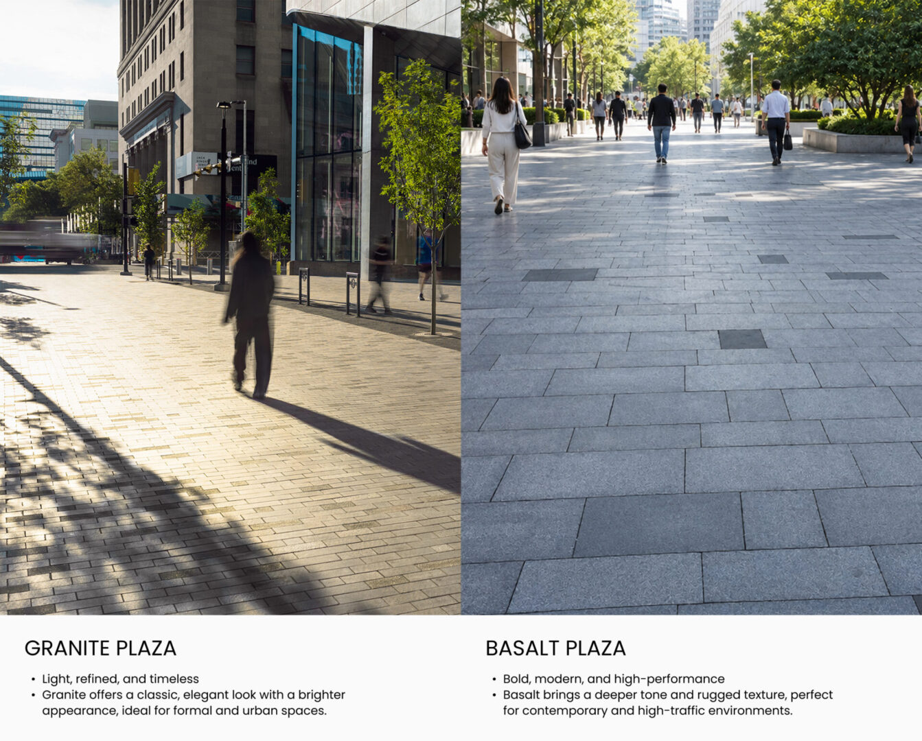 Granite plaza & Basalt plaza