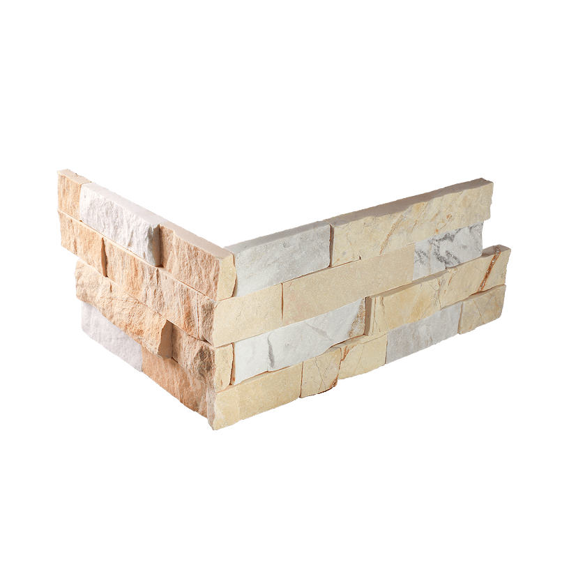 Ivory Corner Ledgestone Veneer