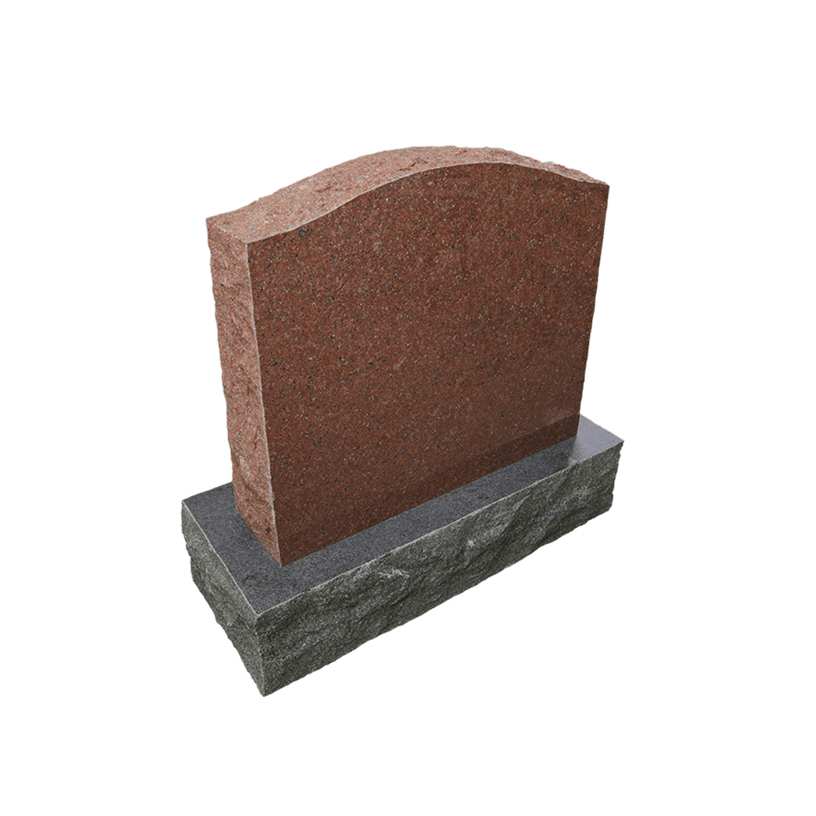 Dallas Granite Oval Top Headstone Dallas Granite Oval Top Headstone